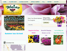 Tablet Screenshot of meierflowerland.com